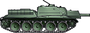 Sideview of SU-122