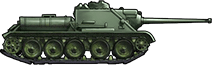 Sideview of SU-85